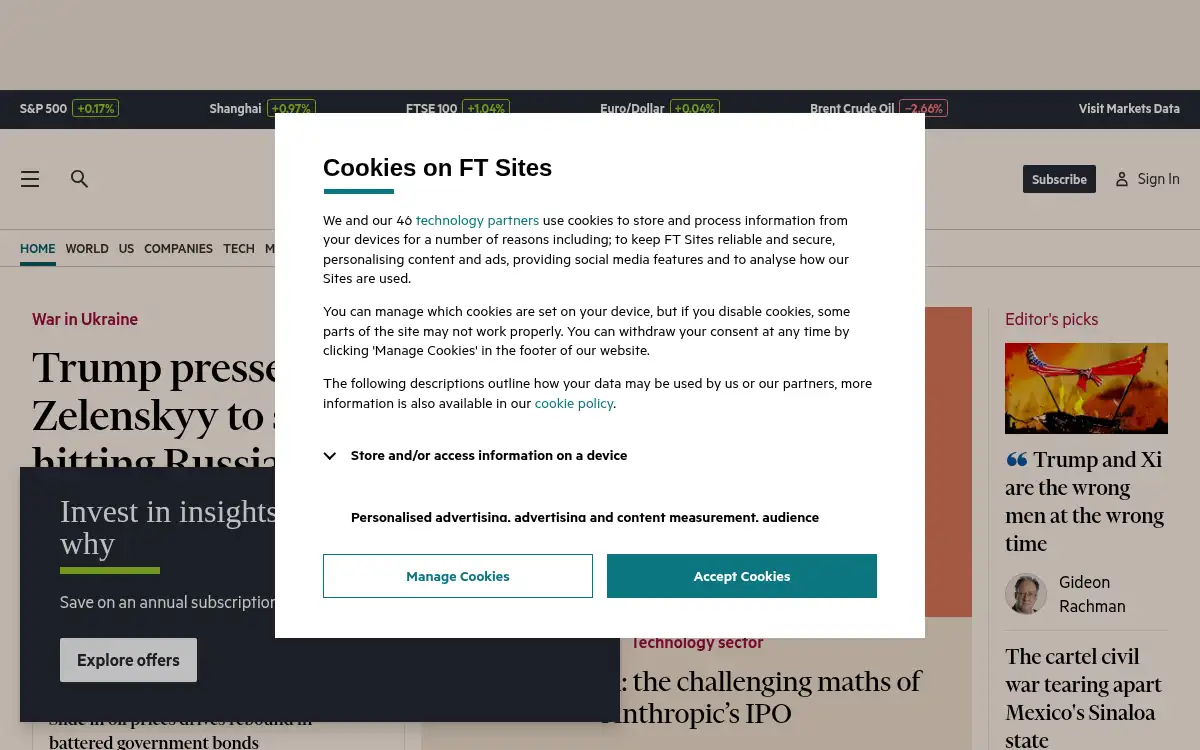 Final screenshot of https://www.ft.com