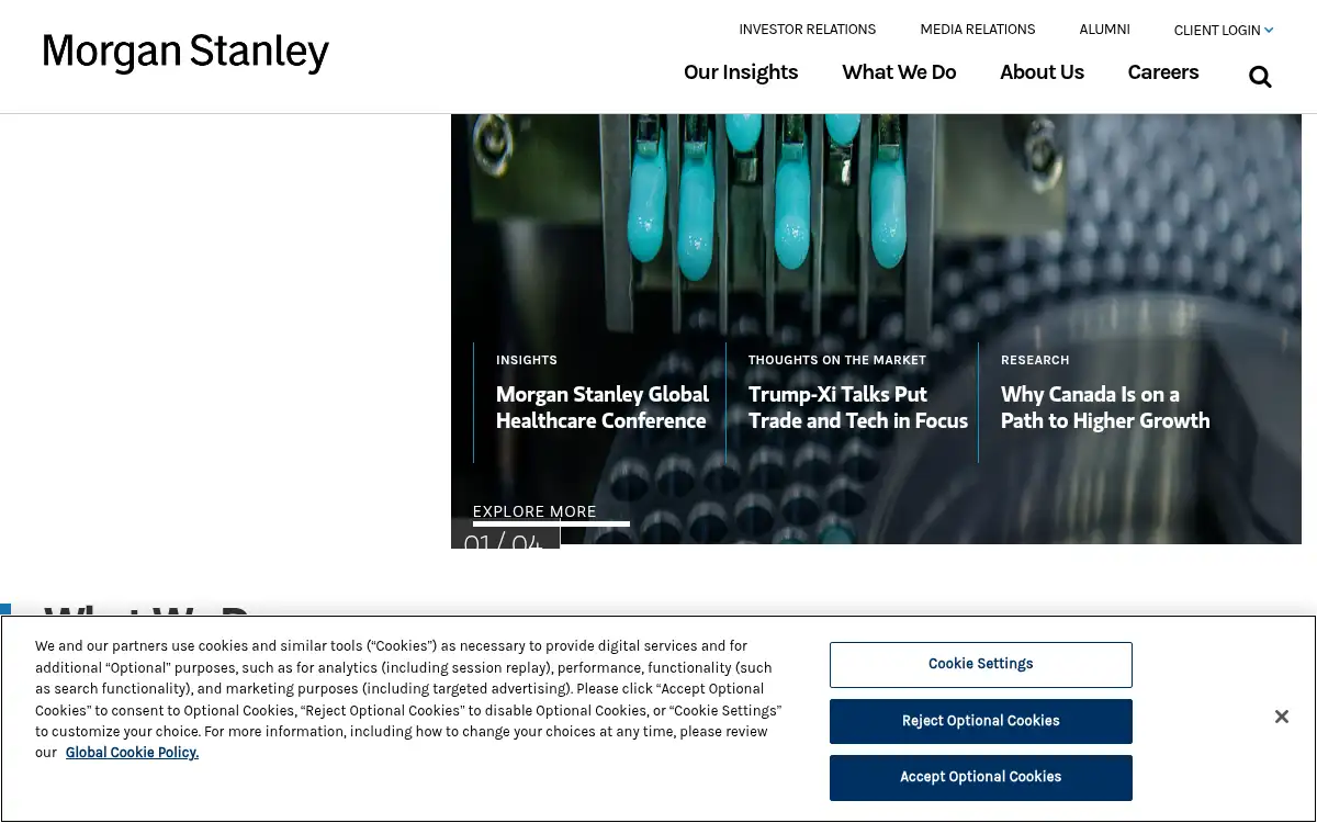 Final screenshot of https://www.morganstanley.com