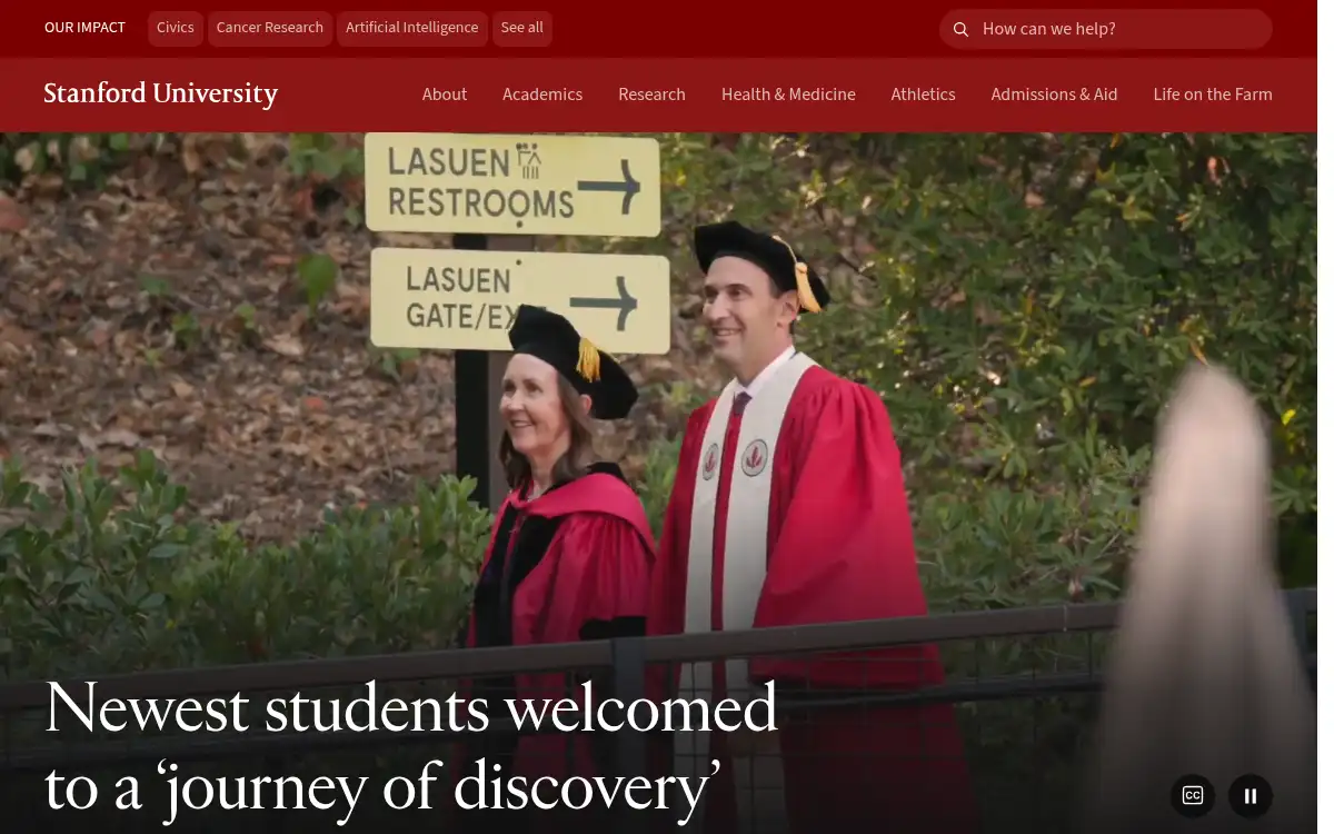 www.stanford.edu screenshot