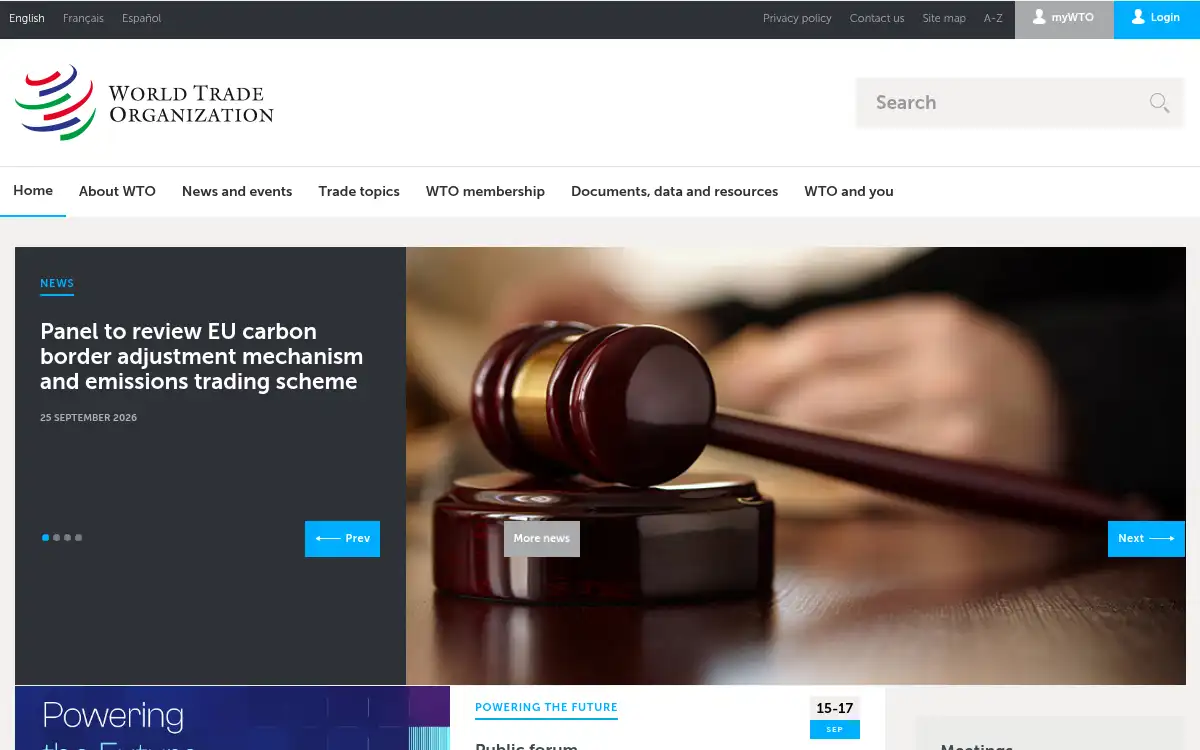 www.wto.org screenshot