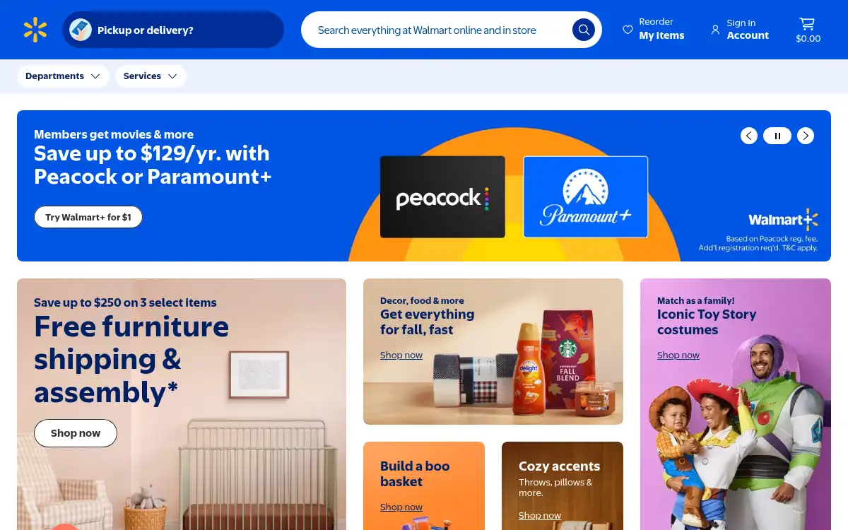 www.walmart.com screenshot