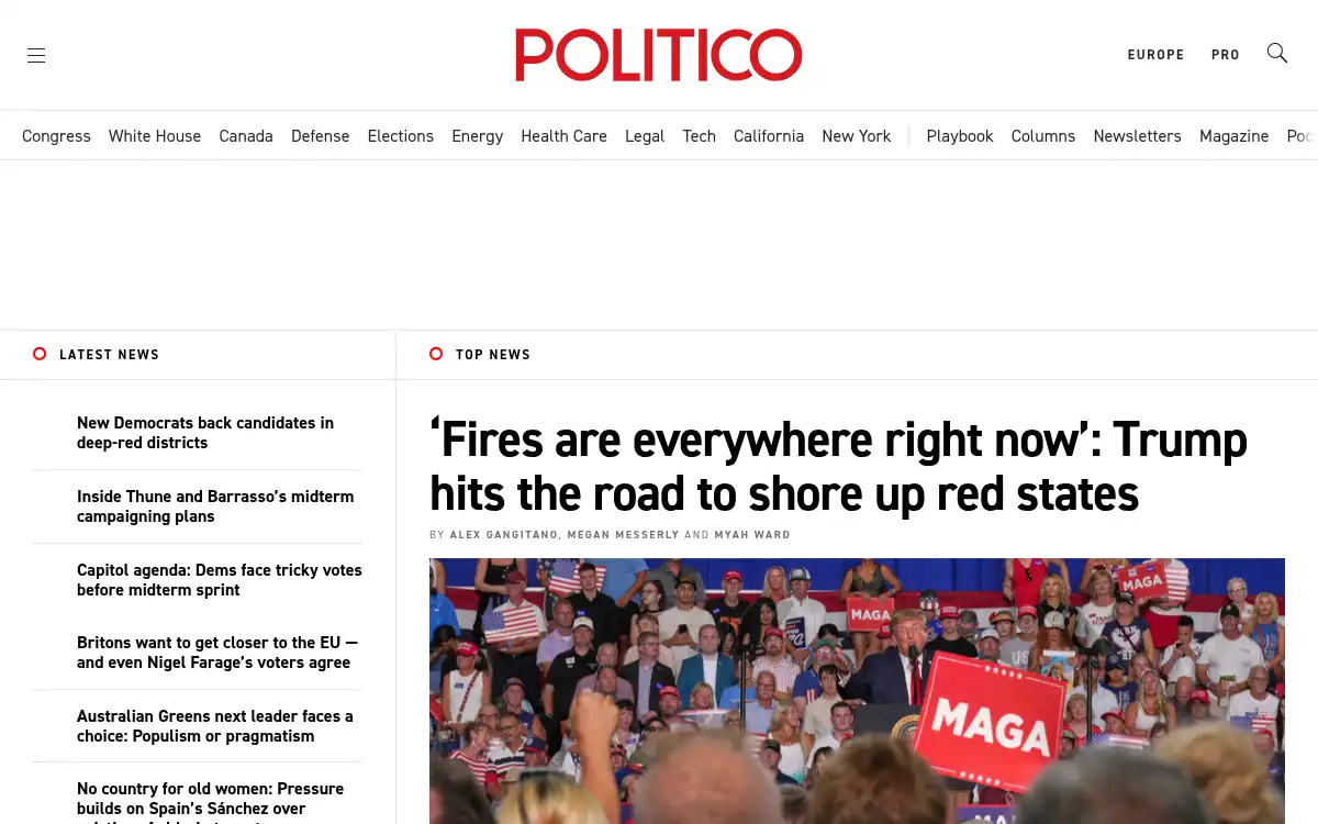 www.politico.com screenshot