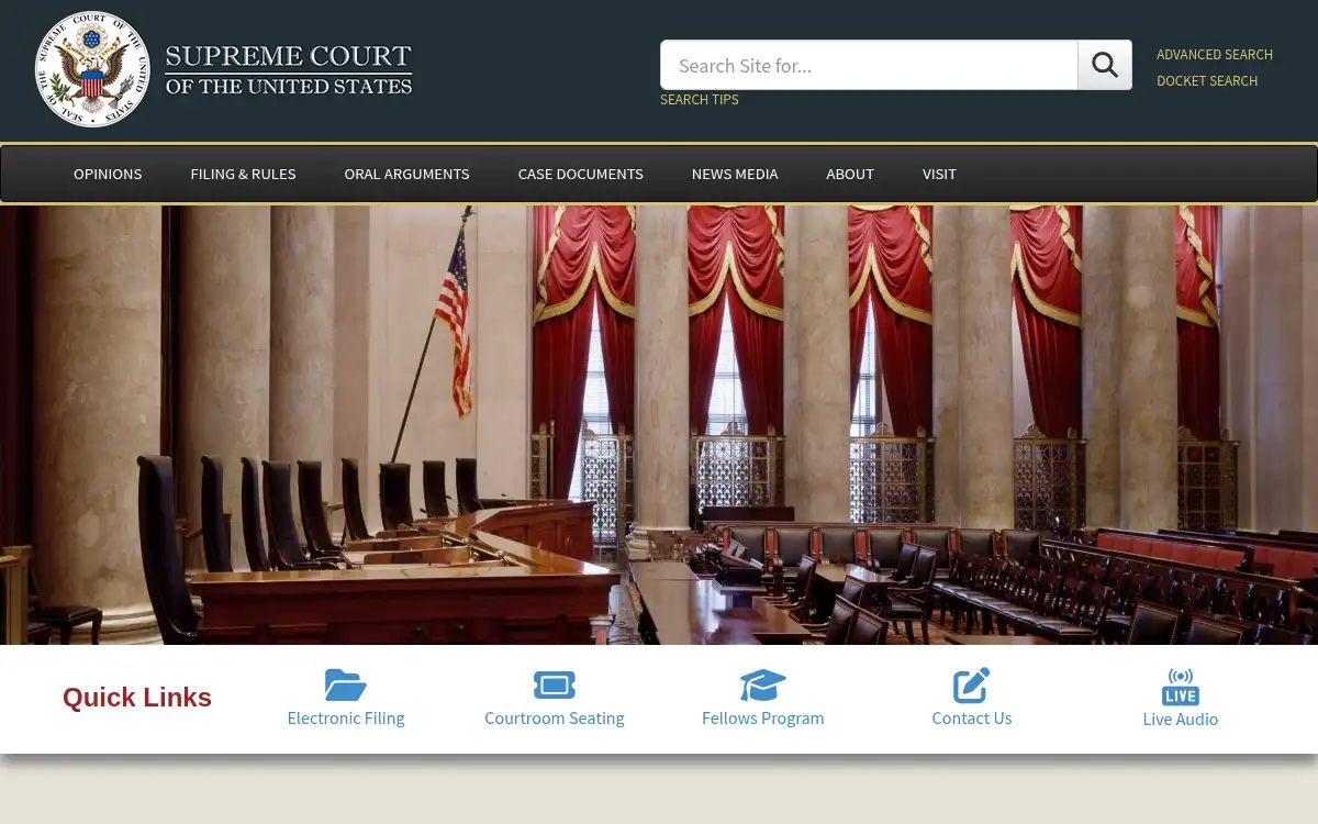 www.supremecourt.gov screenshot