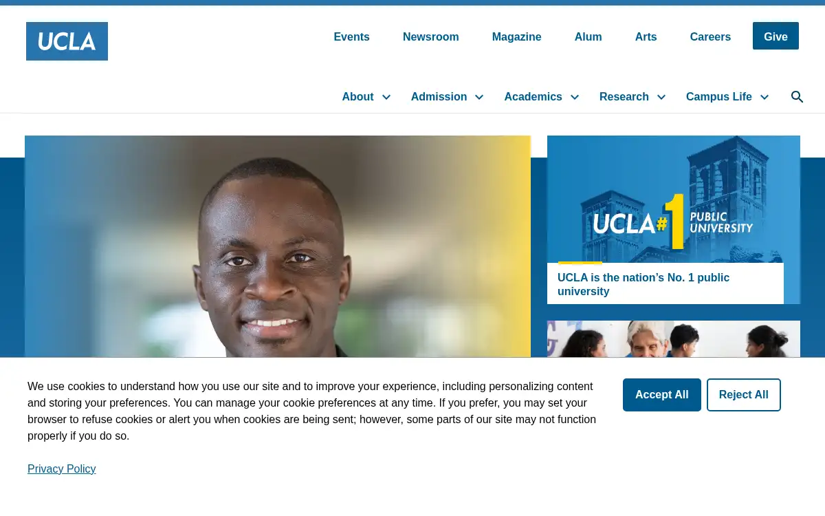 www.ucla.edu screenshot