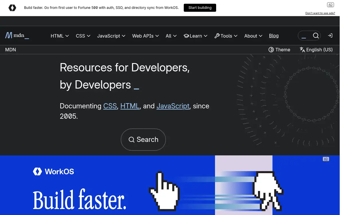 developer.mozilla.org screenshot