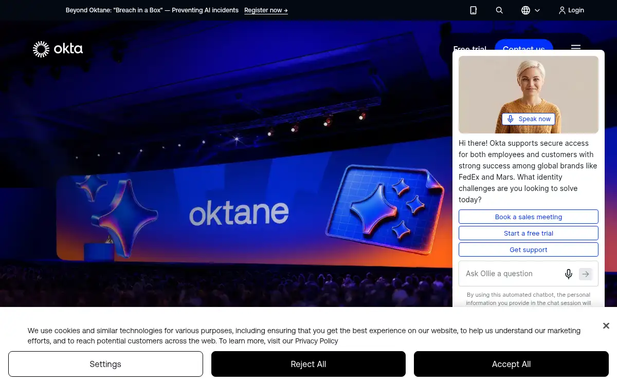 www.okta.com screenshot