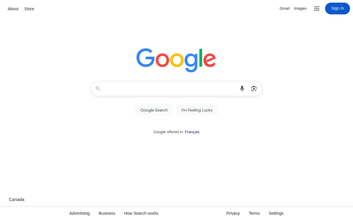 google.com screenshot