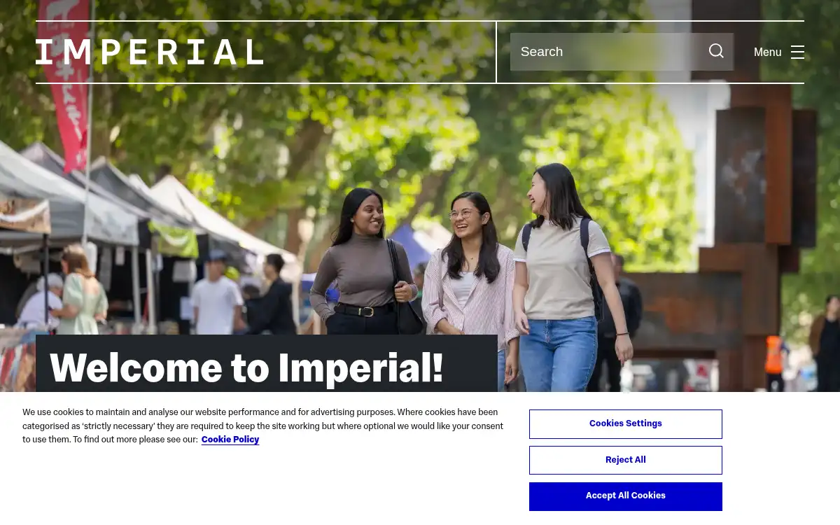 imperial.ac.uk screenshot