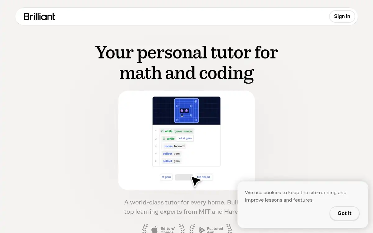 www.brilliant.org screenshot