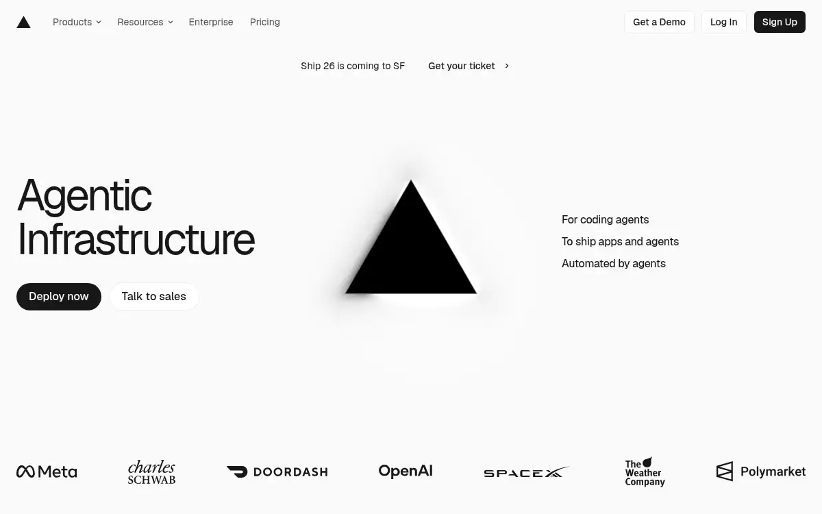 vercel.com screenshot