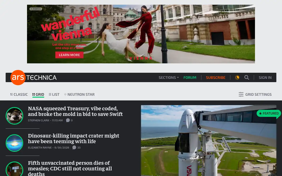www.arstechnica.com screenshot
