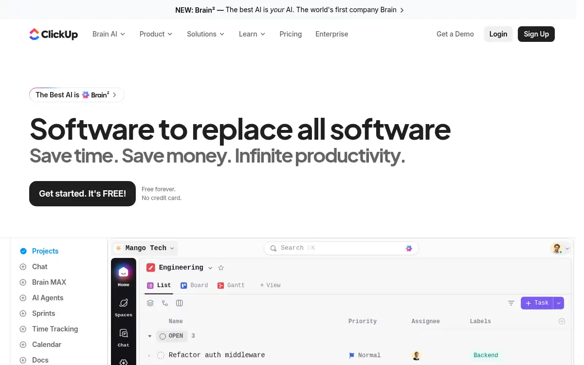 www.clickup.com screenshot