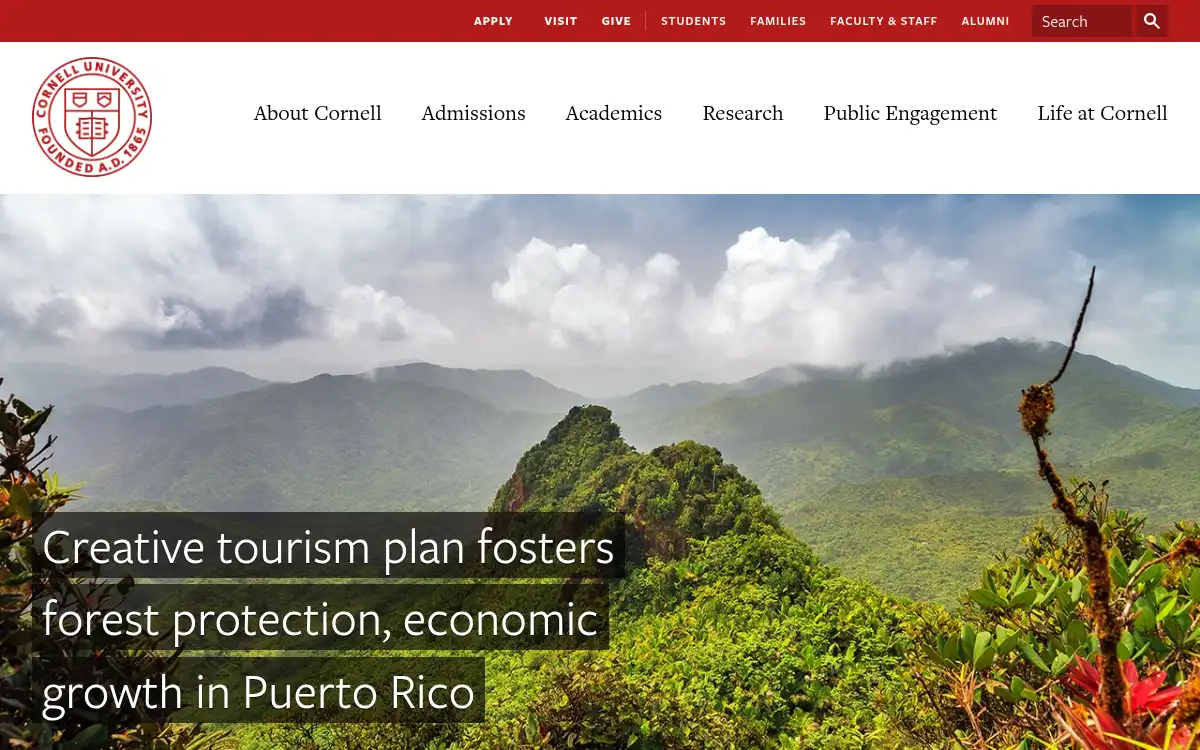 www.cornell.edu screenshot