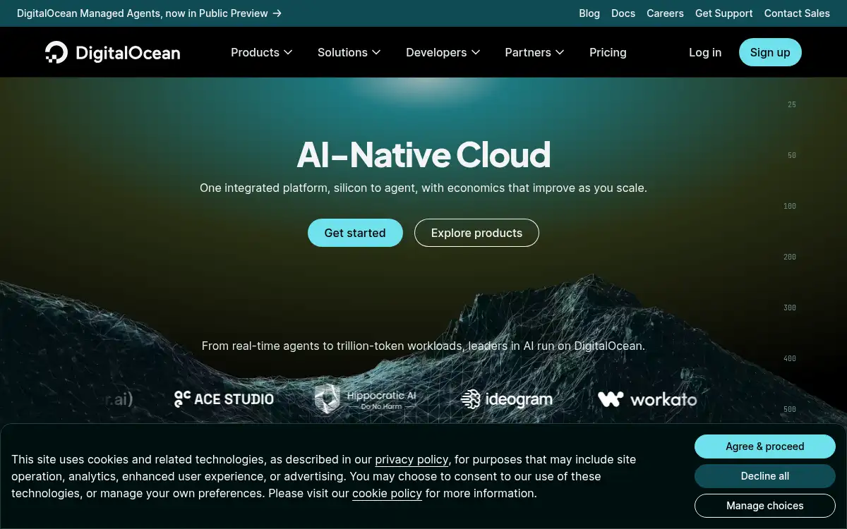 www.digitalocean.com screenshot