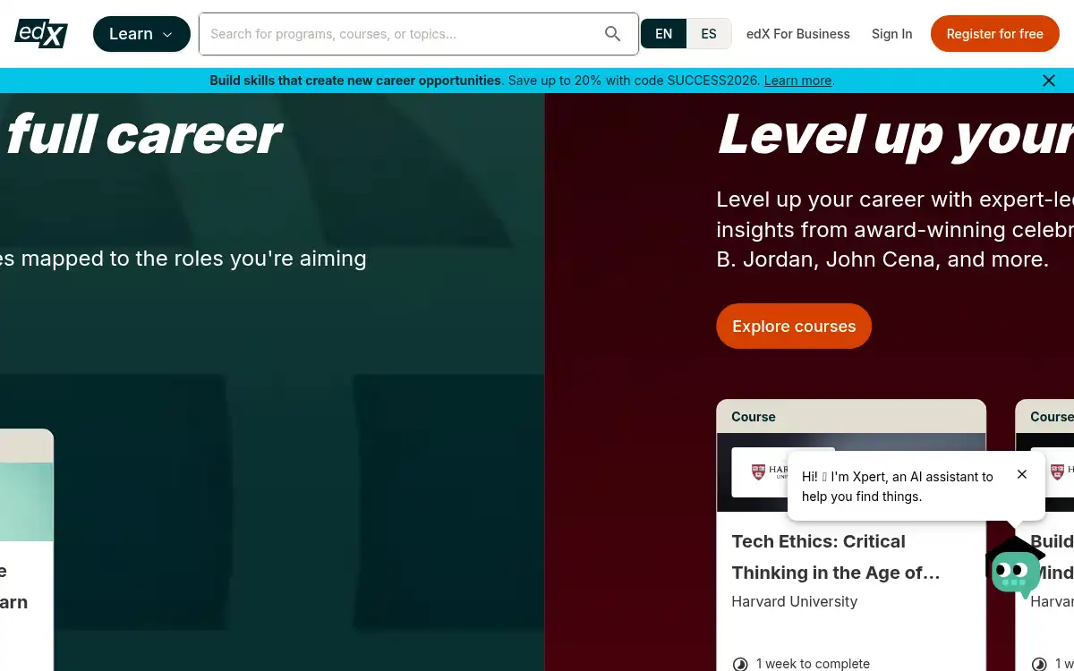 www.edx.org screenshot
