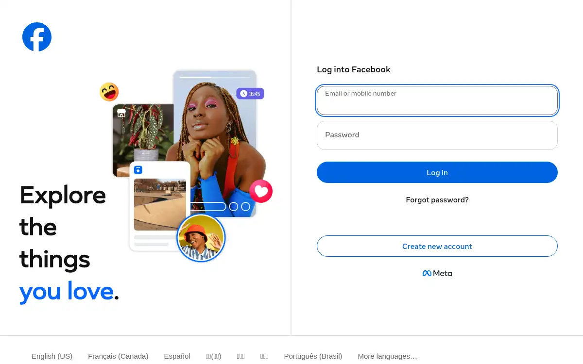 www.facebook.com screenshot