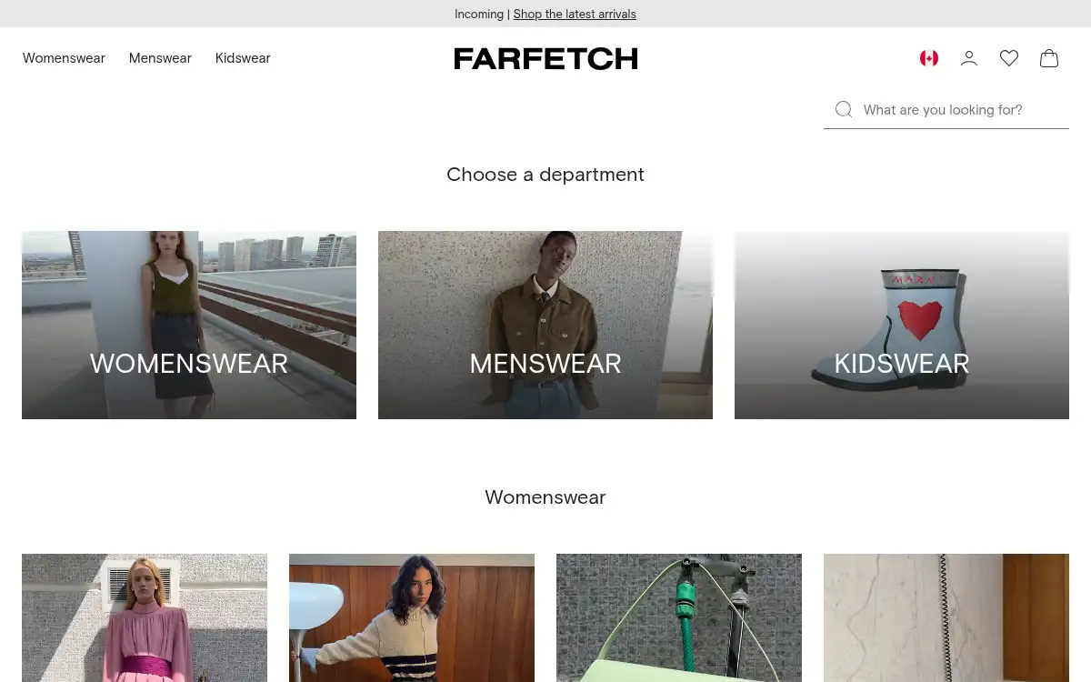 www.farfetch.com screenshot