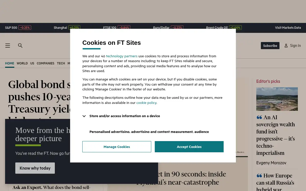 www.ft.com screenshot