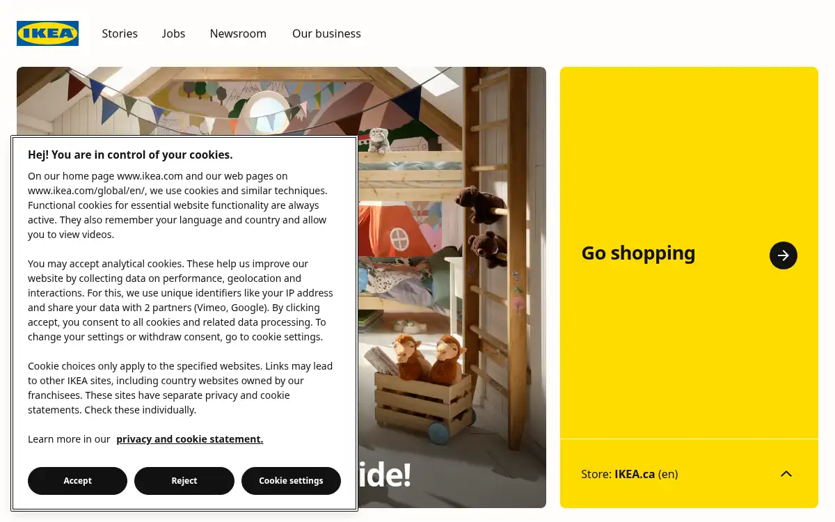 www.ikea.com screenshot