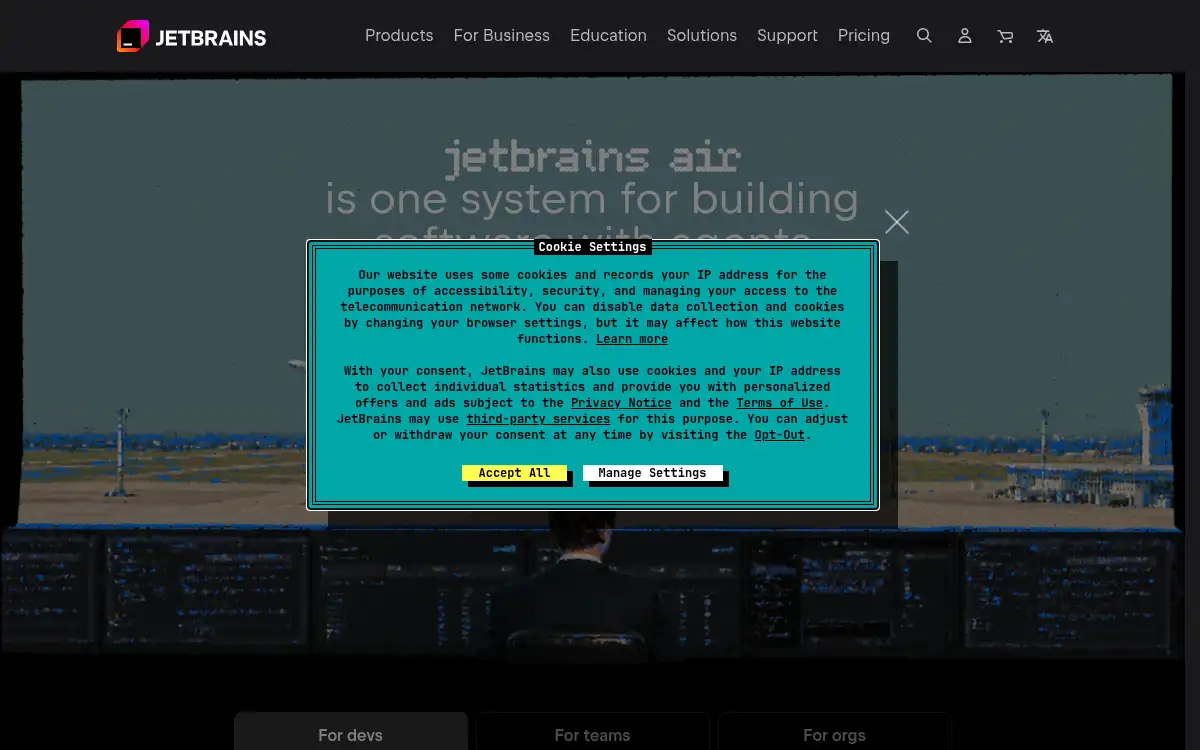 www.jetbrains.com screenshot