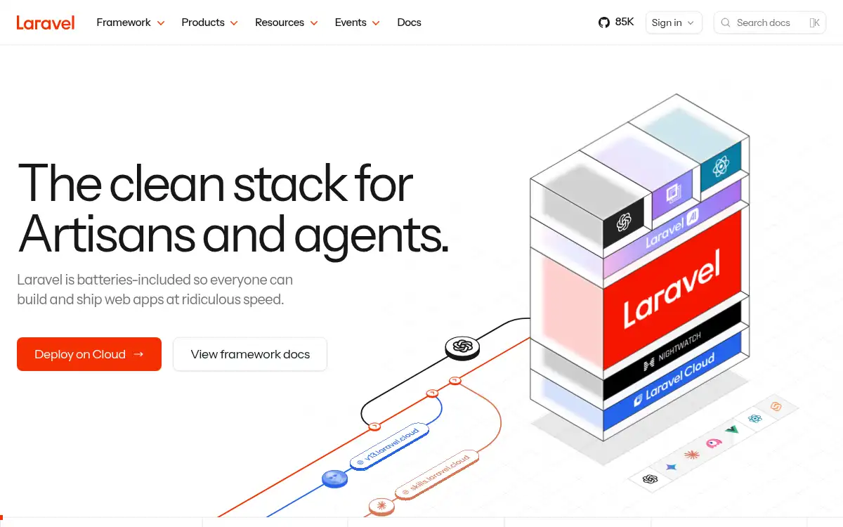 www.laravel.com screenshot