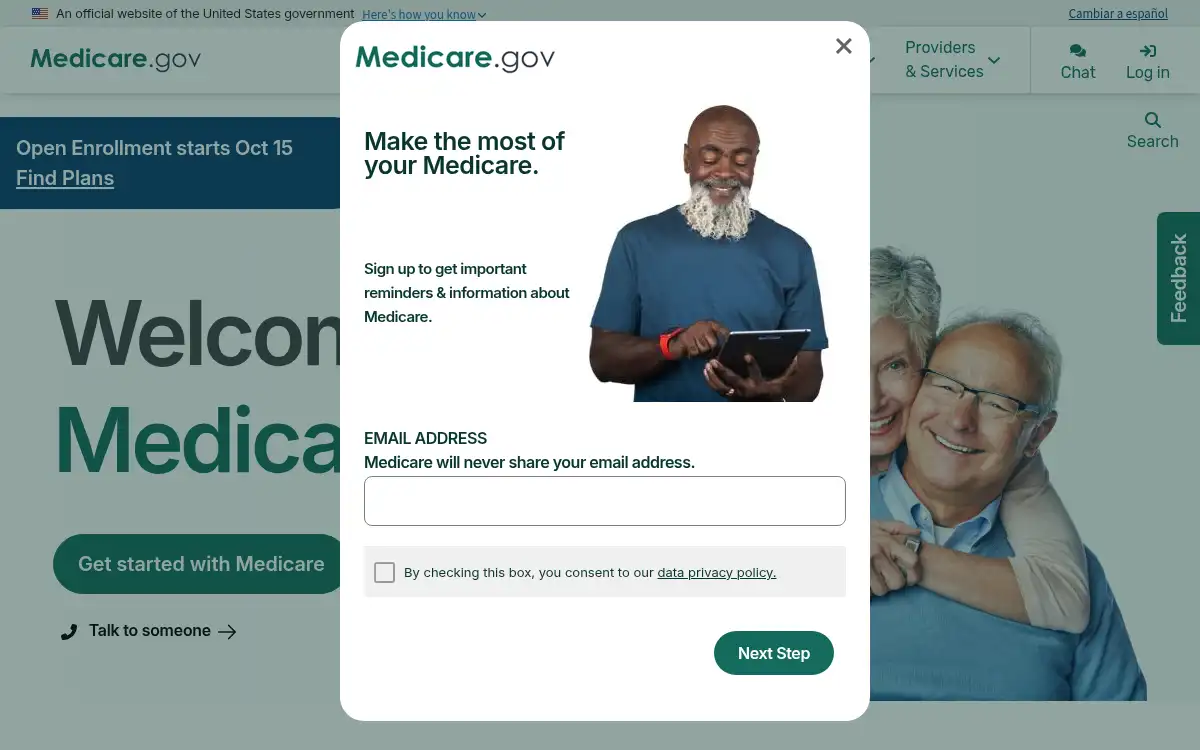 www.medicare.gov screenshot