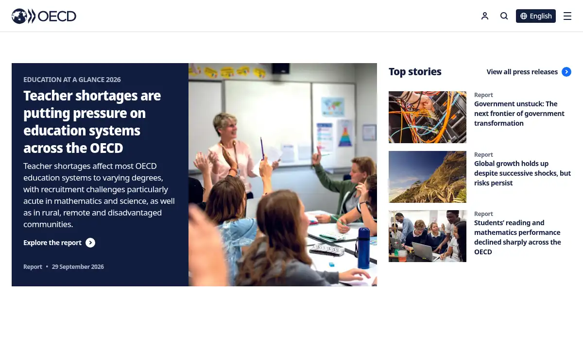 Final screenshot of https://www.oecd.org